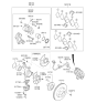 Diagram for Kia Forte Spindle Nut - 517682G000