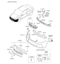 Diagram for 2011 Kia Forte Grille - 865601M300