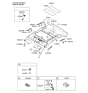 Diagram for 2012 Kia Forte Koup Sun Visor - 852101M3008O