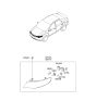 Diagram for 2013 Kia Forte Koup Headlight Cover - 921911M000