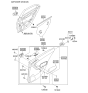 Diagram for 2011 Kia Forte Armrest - 837101M010WK