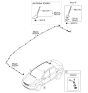 Diagram for 2009 Kia Sportage Antenna Mast - 962011M000