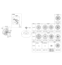 Diagram for 2009 Kia Forte Spare Wheel - 529101M060