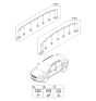 Diagram for Kia Forte Koup Windshield Washer Nozzle - 989312L000