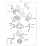 Diagram for 2009 Kia Forte Blower Motor - 971131M001