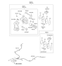 Diagram for 2010 Kia Forte Koup Brake Caliper Bracket - 582101M300