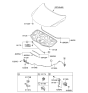 Diagram for 2010 Kia Forte Weather Strip - 864301M000