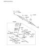 Diagram for Kia Forte Rack And Pinion - 565002H200