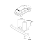 Diagram for 2011 Kia Forte Spoiler - 872101M500