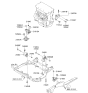 Diagram for 2013 Kia Forte Transfer Case Mount - 218301M100