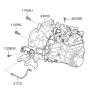 Diagram for 2009 Kia Forte Transmission Assembly - 4300032493