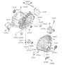 Diagram for 2010 Kia Optima Bellhousing - 4311124301