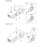 Diagram for 2013 Kia Forte Car Speakers - 963301M000