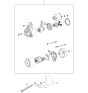 Diagram for 2004 Kia Sorento Starter Motor - 3610035900