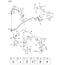 Diagram for 2004 Kia Sorento Hydraulic Hose - 587313E100