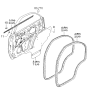 Diagram for 2005 Kia Sorento Weather Strip - 832103E000