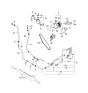 Diagram for 2003 Kia Sorento Power Steering Pump - 571003E000