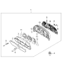 Diagram for 2003 Kia Sorento Speedometer - 940013E071