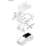 Diagram for 2004 Kia Sorento Sun Visor - 852023E07044