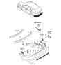 Diagram for 2005 Kia Sorento Bumper - 866113E010XX