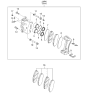 Diagram for 2003 Kia Sorento Brake Caliper - 581103E200