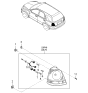 Diagram for 2003 Kia Sorento Back Up Light - 924023E030