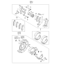 Diagram for 2005 Kia Sorento Brake Pad Set - 583023EU00