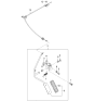 Diagram for Kia Accelerator Cable - 327903E200