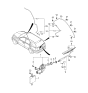 Diagram for 2000 Kia Rio Wiper Blade - 0K2C067330