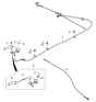 Diagram for Kia Parking Brake Cable - 597603E100