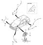 Diagram for 2005 Kia Sorento ABS Sensor - 956813E210