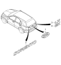 Diagram for Kia Sorento Emblem - 863113E001