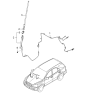 Diagram for 2006 Kia Sorento Antenna Mast - 962103E000