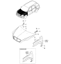 Diagram for 2003 Kia Sorento Hood - 664003E010