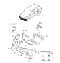 Diagram for 2005 Kia Sorento Bumper - 865113E001XX