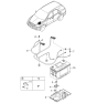 Diagram for 2004 Kia Sorento Battery Tray - 371503E100