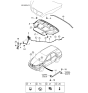 Diagram for 2006 Kia Sorento Weather Strip - 864303E000