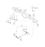 Diagram for 2004 Kia Sorento Axle Beam Mount - 552803E001