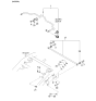 Diagram for 2007 Kia Sorento Sway Bar Link - 555803E050