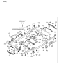 Diagram for 2004 Kia Sorento Engine Mount Bracket - 624103E000