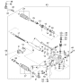 Diagram for 2003 Kia Sorento Rack And Pinion - 577103E011