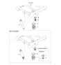 Diagram for 2006 Kia Sorento Coil Spring Insulator - 551313E000