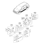 Diagram for 2004 Kia Sorento Door Moldings - 877603E001XX