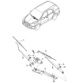 Diagram for 2005 Kia Sorento Windshield Wiper - 983603E520