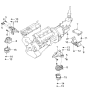 Diagram for Kia Sorento Transmission Mount - 218423E630