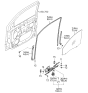 Diagram for 2005 Kia Sorento Window Motor - 824603E000