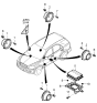 Diagram for 2004 Kia Sorento Car Speakers - 963203E000