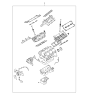 Diagram for 2004 Kia Sorento Cylinder Head Gasket - K0AH310270