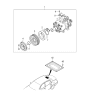 Diagram for Kia Amanti A/C Clutch - 976413F400