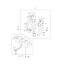 Diagram for Kia Amanti Armrest - 899003FAA0716